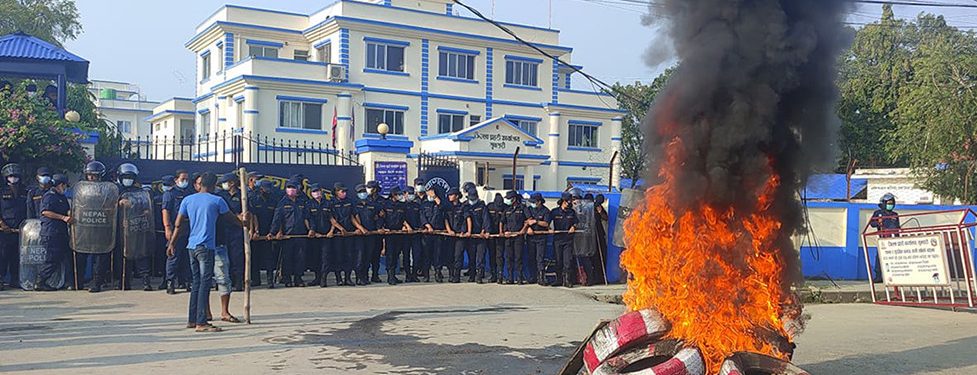 थुनुवाको मृत्यु पछि जिल्ला प्रहरी कार्यालय तनावग्रस्त